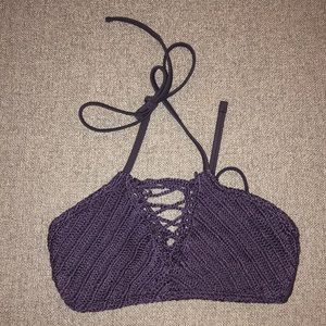 crochet bikini top size xs